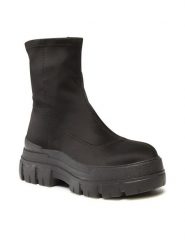 Jenny Fairy Botki LS5851-01 Czarny. Czarne botki Jenny Fairy, bez wzorów, z materiału, bez obcasa, na płaskiej podeszwie, bez zapięcia. Za 129.99 zł.