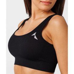 Stanik fitness cardio Carpatree Rib bezszwowy. Czarne biustonosze Carpatree, bez wzorów. Za 149.99 zł.