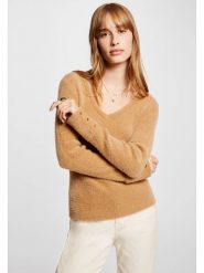 Morgan Sweter 212-MOOVE Beżowy Regular Fit. Brązowe swetry Morgan, xl, bez wzorów, z syntetyku, bez ramiączek. Za 99.99 zł.