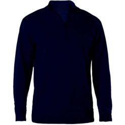 Pulower Kariban 1/4 Zip. Niebieskie swetry KARIBAN, na zimę, bez wzorów, bez ramiączek. Za 211.50 zł.