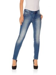 Heine Dżinsy - Skinny fit - w kolorze niebieskim rozmiar: 42. Niebieskie jeansy Heine, bez wzorów. Za 149.66 zł.
