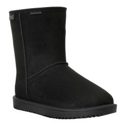 Damskie Wodoodporne Buty Zimowe Risely Z Podszewką Ze Sztucznego Futra. Czarne trekkingi Regatta, z futra, trekkingowe. Za 190.99 zł.