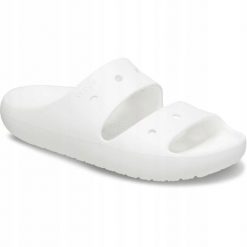 Klapki Dla Dorosłych Crocs Classic V2 Sandal. Brązowe klapki Crocs, bez wzorów, z materiału, bez obcasa. Za 118.99 zł.