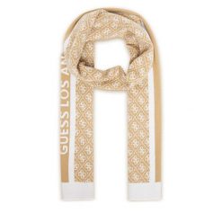 Szalik Guess. Brązowe szaliki Guess, z aplikacjami. Za 239.99 zł.