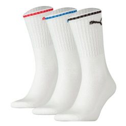 Skarpety Puma Sport Crew Stripe 3Pack białe. Białe skarpety Puma, bez wzorów. Za 45.99 zł.