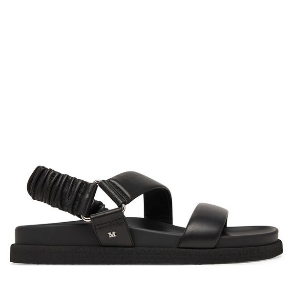 Sandały Max Mara. Czarne sandały Max Mara, bez wzorów, bez obcasa, na płaskiej podeszwie, bez zapięcia. Za 2,429.00 zł.