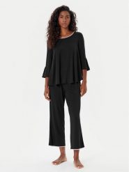 Kate Spade Piżama KSI01506 Czarny Regular Fit. Czarne piżamy Kate Spade, bez wzorów, bez ramiączek. Za 459.99 zł.