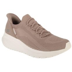Buty sportowe Sneakersy damskie, Slip-Ins: Bobs Sparrow 2.0 - Lucky Run. Brązowe obuwie sportowe Skechers, bez zapięcia, trekkingowe, Skechers Sport. Za 329.99 zł.
