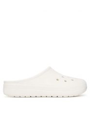 Crocs Klapki Classic Low Profile Clog 211139 Biały. Białe klapki Crocs, bez wzorów, z tworzywa sztucznego, bez obcasa. Za 229.99 zł.
