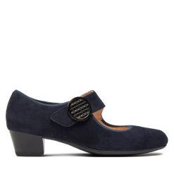 Półbuty Ara. Niebieskie czółenka Ara, bez wzorów, bez obcasa, na obcasie, bez zapięcia. Za 349.99 zł.