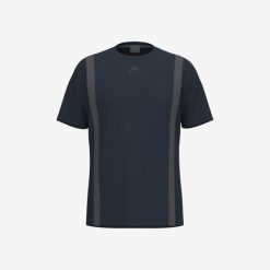 CLUB 25 Tech T-Shirt Boys. Niebieskie t-shirty Head, bez wzorów, z meshu, bez kołnierzyka, bez ramiączek. W wyprzedaży za 135.00 zł.