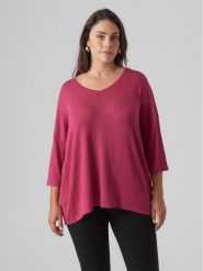 Vero Moda Curve Bluzka Brianna 10297287 Czerwony Regular Fit. Czerwone bluzki Vero Moda Curve, bez wzorów, z wiskozy, bez kołnierzyka, bez ramiączek. Za 59.99 zł.