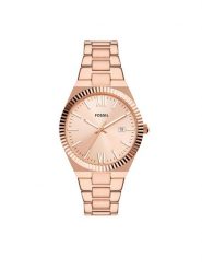 Fossil Zegarek ES5258 Złoty. Żółte, analogowe zegarki Fossil, złote. Za 629.99 zł.
