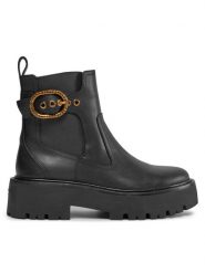 Kurt Geiger Sztyblety 225-Mayfair Chelsea Boot 625700109 Czarny. Czarne botki Kurt Geiger, bez wzorów, ze skóry, bez obcasa, na płaskiej podeszwie, bez zapięcia. Za 1,479.00 zł.
