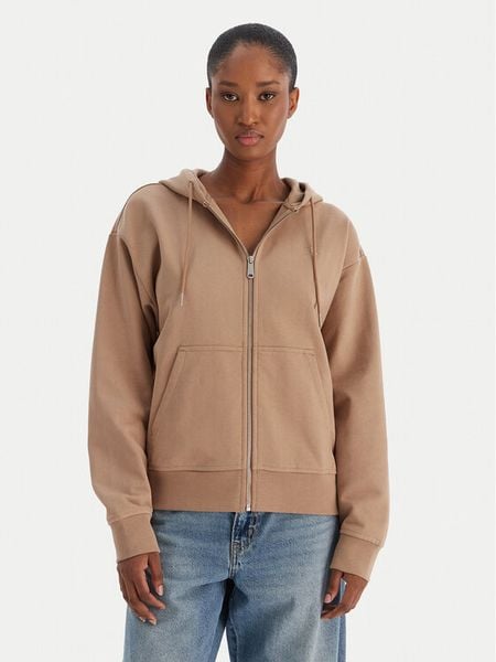 Calvin Klein Jeans Bluza Archive Logo French Terry LV047B237G Brązowy Regular Fit. Brązowe bluzy Calvin Klein Jeans, l, bez wzorów, z bawełny, bez kaptura. Za 469.99 zł.