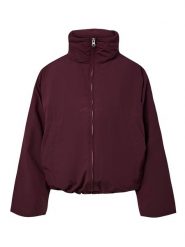 Pieces Kurtka przejściowa "Sif" w kolorze bordowym rozmiar: XS. Czerwone kurtki Pieces, xs, bez wzorów, bez kaptura. Za 164.95 zł.