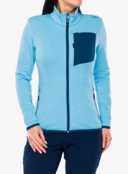 Bluza rozpinana damska CMP Kovyna. Niebieskie bluzy CMP, m, bez wzorów, z elastanu, bez kaptura. Za 268.39 zł.