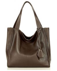 Shopper bag MARCO MAZZINI c. brązowy s139L. Brązowe shopper bez wzorów, ze skóry, biznesowe, na ramię, duże, bez dodatków. Za 379.05 zł.