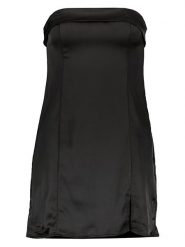 Gina Tricot Sukienka w kolorze czarnym rozmiar: 36. Czarne sukienki Gina Tricot, bez wzorów, bez kołnierzyka, bez ramiączek, mini. Za 28.58 zł.