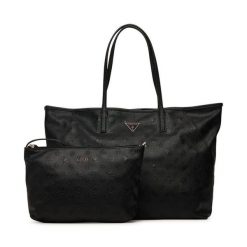 Torebka Guess. Czarne shopper Guess, z aplikacjami, bez dodatków. Za 714.99 zł.