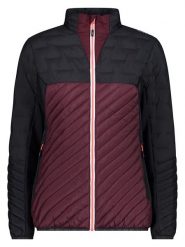 CMP Kurtka hybrydowa w kolorze czarno-bordowym rozmiar: 38. Czarne kurtki sportowe CMP, s, bez wzorów, z materiału, bez kaptura, outdoorowe, primaloft. Za 329.09 zł.