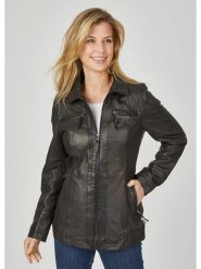 7eleven Skórzana kurtka w kolorze czarnym rozmiar: 36. Czarne kurtki 7eleven, bez wzorów, ze skóry, bez kaptura. Za 587.99 zł.