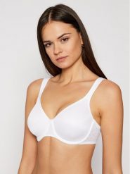 Triumph Biustonosz z fiszbiną Comfort Minimizer 10166827 Biały. Białe biustonosze Triumph, bez wzorów, z syntetyku. Za 135.00 zł.