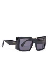 Max Mara Okulary przeciwsłoneczne MM0124 01A Czarny. Czarne okulary przeciwsłoneczne Max Mara, bez wzorów, z tworzywa sztucznego. Za 679.99 zł.