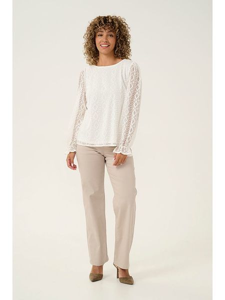 Cream Bluzka "Valerie" w kolorze białym rozmiar: 44. Białe bluzki Cream, bez wzorów, z koronki, bez kołnierzyka, bez ramiączek. Za 82.64 zł.