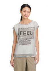 Betty Barclay Koszulka w kolorze jasnoszarym rozmiar: 46. Szare bluzki Betty Barclay, bez wzorów, bez kołnierzyka, bez ramiączek. Za 82.99 zł.