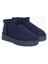 ISLAND BOOT Botki "Izia" w kolorze granatowym rozmiar: 36. Niebieskie botki Island Boot, bez wzorów, z materiału, bez obcasa, na platformie, bez zapięcia. Za 165.99 zł.