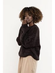 Awama Sweter w kolorze brązowym rozmiar: S/M. Brązowe swetry Awama, m, bez wzorów, z wełny, bez ramiączek. Za 289.99 zł.