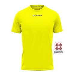 Koszulka piłkarska dla dorosłych Givova One. Zielone koszulki sportowe Givova, bez wzorów, z poliesteru, bez ramiączek, do piłki nożnej. Za 37.00 zł.