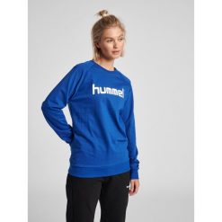 Bluza do piłki ręcznej damska Hummel Go Cotton Logo Sweatshirt Woman. Niebieskie bluzy Hummel, m, bez wzorów, bez kaptura. Za 188.00 zł.