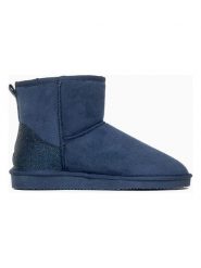ISLAND BOOT Botki zimowe "Caspian" w kolorze granatowym rozmiar: 37. Niebieskie botki Island Boot, na zimę, bez wzorów, z materiału, bez obcasa, bez zapięcia. Za 123.53 zł.