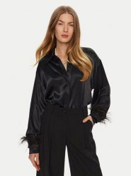 ACCESS FASHION Koszula 44-7044-198 Czarny Relaxed Fit. Czarne koszule ACCESS FASHION, m, bez wzorów, z wiskozy, bez kołnierzyka, bez ramiączek. Za 379.99 zł.