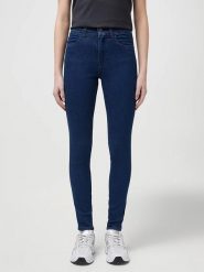 Wrangler Dżinsy - Skinny fit - w kolorze granatowym rozmiar: W28/L32. Niebieskie jeansy Wrangler, l, z aplikacjami, z podwyższonym stanem. Za 132.05 zł.