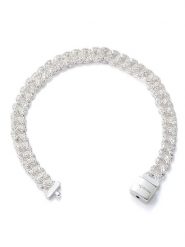 Pandora Srebrna bransoletka z cyrkonią rozmiar: 16 cm. Szare bransoletki Pandora, z cyrkonią, srebrne. Za 743.23 zł.