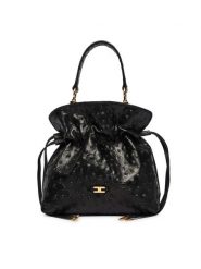 Elisabetta Franchi Torebka BS-51N-62E2-V600cza Czarny. Czarne torebki klasyczne Elisabetta Franchi, bez wzorów, ze skóry, bez dodatków. Za 2,549.00 zł.