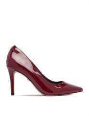 Nine West Szpilki CEO-CD23029-1 Bordowy. Czerwone szpilki Nine West, bez wzorów, ze skóry, bez obcasa, na szpilce, bez zapięcia. Za 229.99 zł.