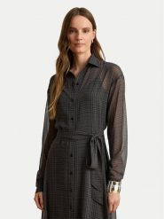 LAUREN RALPH LAUREN Sukienka koszulowa 200B33077001 Szary ciemny Regular Fit. Szare sukienki Lauren Ralph Lauren, bez wzorów, bez kołnierzyka, bez ramiączek, koszulowe. Za 1,499.00 zł.