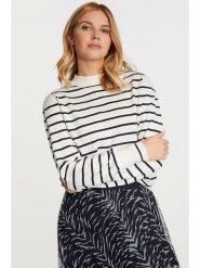 Rich & Royal Sweter w kolorze białym rozmiar: XL. Białe swetry Rich & Royal, xl, bez wzorów, ze splotem, bez ramiączek. Za 250.94 zł.