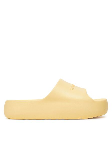 Tommy Jeans Klapki Tjw Chunky Pool Slide Ess EN0EN02879 Żółty. Żółte klapki Tommy Jeans, bez wzorów, z jeansu, bez obcasa. Za 159.99 zł.