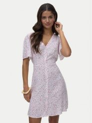 Vero Moda Sukienka letnia Alba 10292845 Różowy jasny Regular Fit. Czerwone sukienki Vero Moda, na lato, xs, bez wzorów, z wiskozy, bez kołnierzyka, bez ramiączek. Za 139.99 zł.