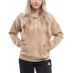Bluza Damska adidas z Kapturem Krótka Bawełniana Sportowa Hoodie roz. XXL. Brązowe bluzy Adidas, xxl, bez wzorów, z bawełny, z kapturem. Za 174.00 zł.