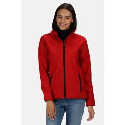Softshell roboczy damski Octagon. Czerwone kurtki sportowe Regatta, bez wzorów, z softshellu, bez kaptura, trekkingowe. W wyprzedaży za 219.99 zł.