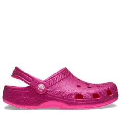 Klapki Crocs. Czerwone klapki Crocs, bez wzorów, bez obcasa. Za 259.99 zł.