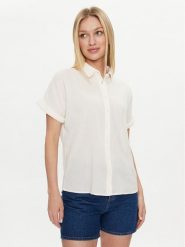 Mustang Koszula Coral Springs 1014902 Biały Loose Fit. Białe koszule Mustang, bez wzorów, z bawełny, bez kołnierzyka, bez ramiączek. Za 169.99 zł.