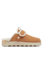 Sorel Kapcie VIIbe™ Clog Suede Cozy 2048521253 Brązowy. Brązowe obuwie domowe Sorel, bez wzorów, ze skóry, bez zapięcia. Za 599.99 zł.
