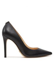 Guess Szpilki Gabben FLTGAB LEA08 Czarny. Czarne szpilki Guess, z aplikacjami, ze skóry, bez obcasa, na szpilce, bez zapięcia. Za 759.99 zł.